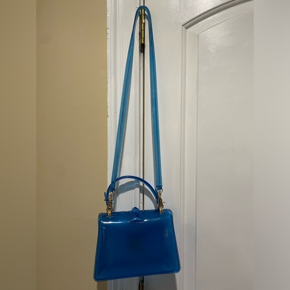 Blue Paris cross body bag/hand bag - Picture 3 of 4